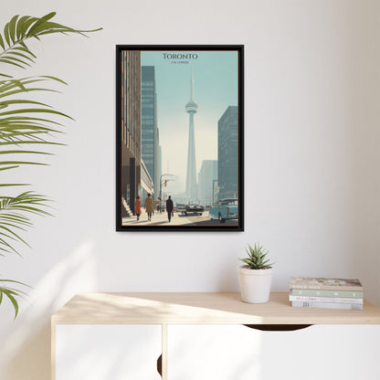 Toronto CN Tower Vintage Travel Poster | Museum-Quality Fine Art Print