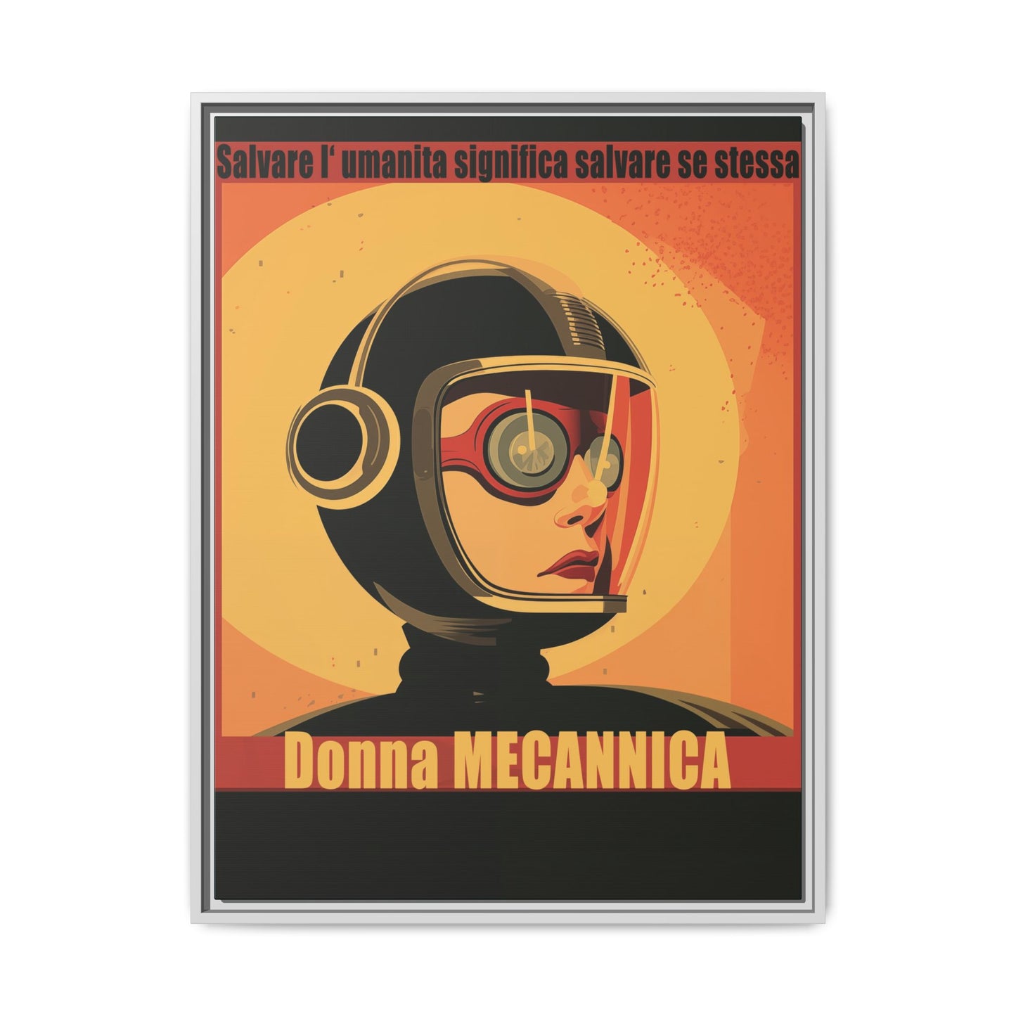 Donna Meccanica Retro Sci-Fi Vintage Poster | Museum-Quality Fine Art Print