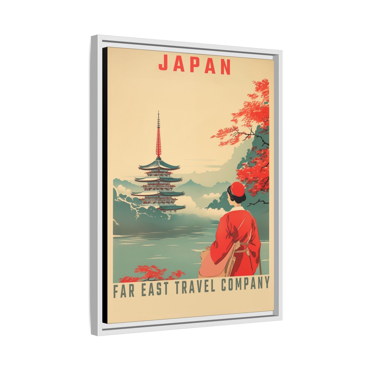 Japan Far East Travel Company Vintage Poster | Museum-Quality Fine Art Print