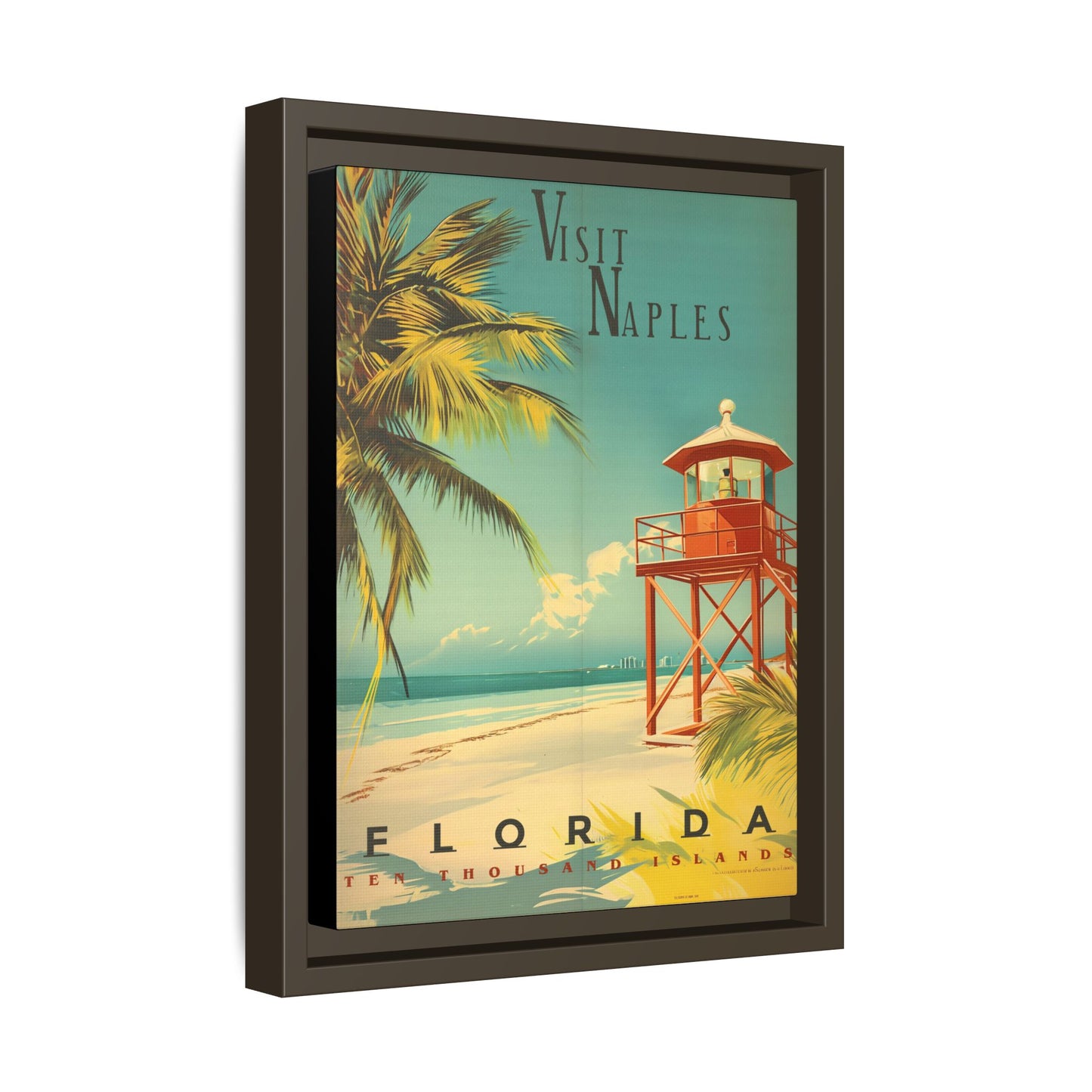 Naples Florida Vintage Beach Poster | Museum-Quality Fine Art Print