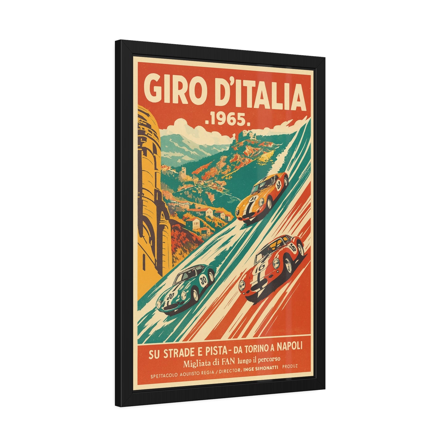 Vintage Velocity Framed Poster | Museum-Quality Fine Art Print