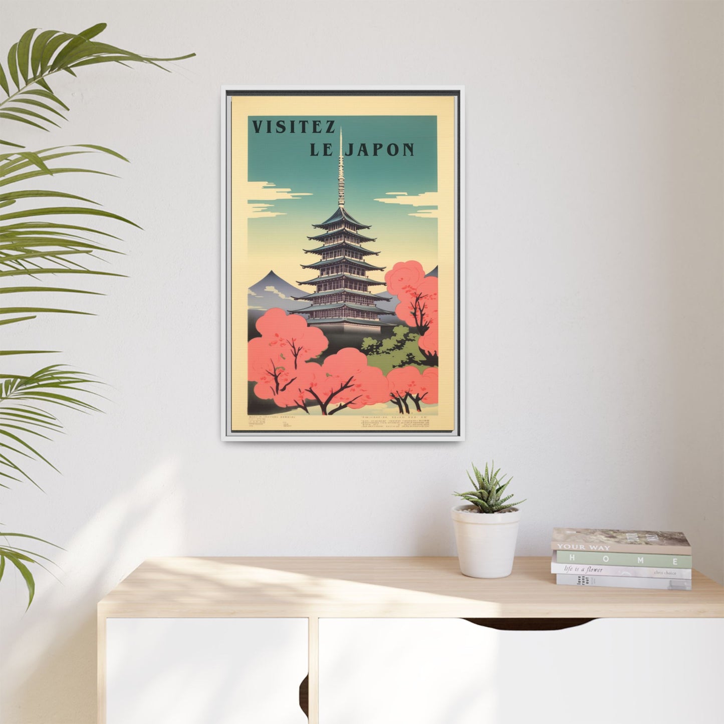 Visitez le Japon Japanese Travel Vintage Poster | Museum-Quality Fine Art Print