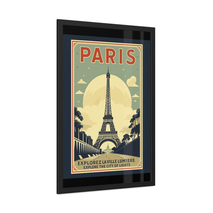 Vintage Paris Framed Poster - Travel Wall Art