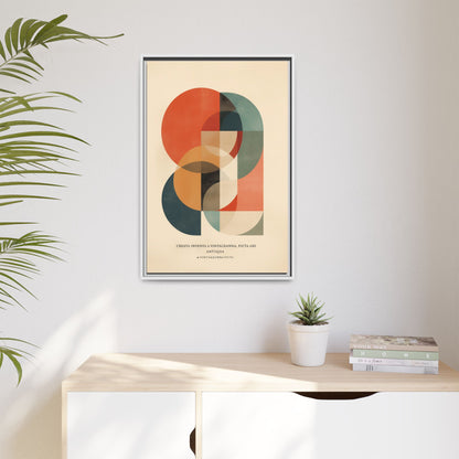 Abstract Geometric Art Print Vintage Poster | Museum-Quality Fine Art Print