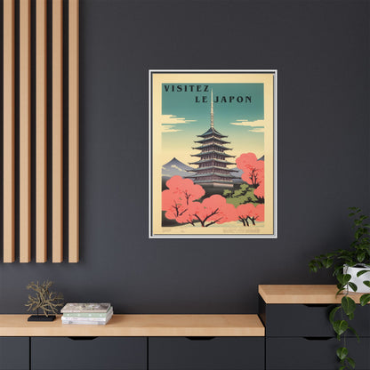Visitez le Japon Japanese Travel Vintage Poster | Museum-Quality Fine Art Print