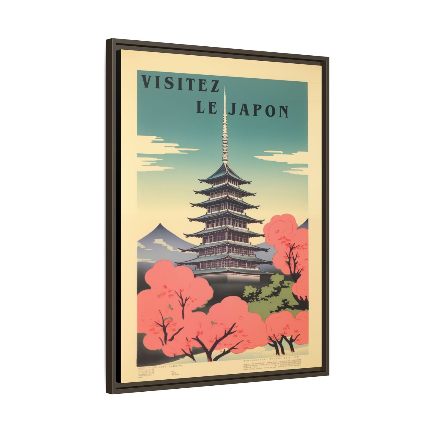 Visitez le Japon Japanese Travel Vintage Poster | Museum-Quality Fine Art Print