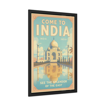 Vintage India Travel Framed Poster — See the Splendor of the East | Vintageanna_M