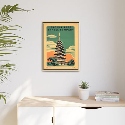 Japan Pagoda Vintage Poster | Museum-Quality Fine Art Print