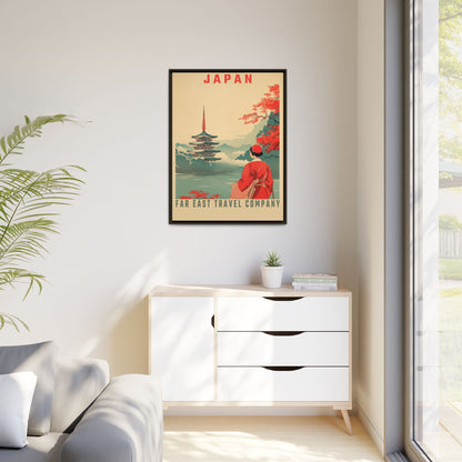 Japan Far East Travel Company Vintage Poster | Museum-Quality Fine Art Print