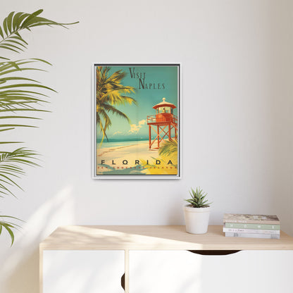 Naples Florida Vintage Beach Poster | Museum-Quality Fine Art Print