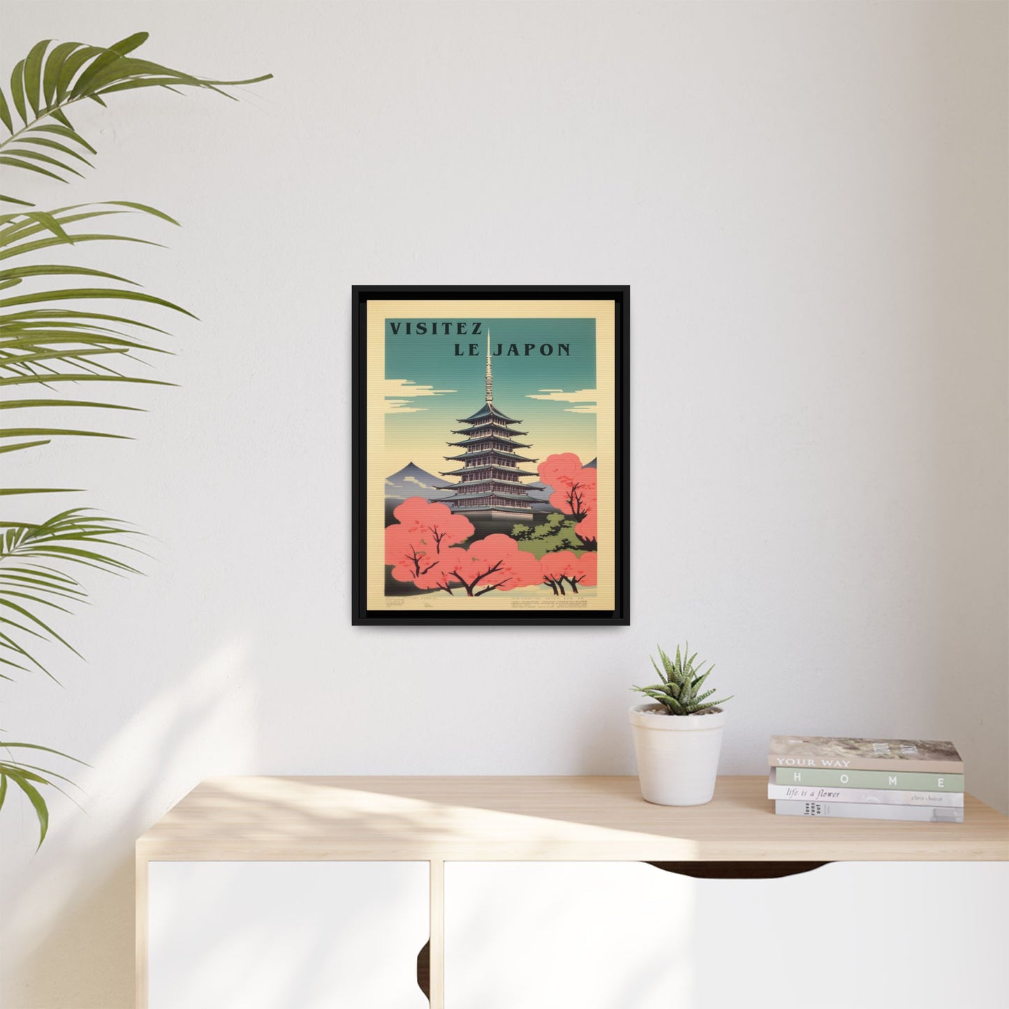 Visitez le Japon Japanese Travel Vintage Poster | Museum-Quality Fine Art Print