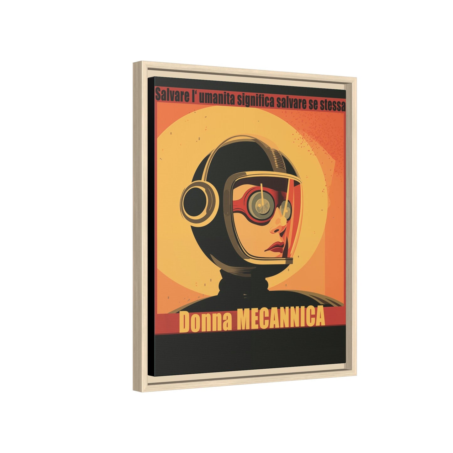 Donna Meccanica Retro Sci-Fi Vintage Poster | Museum-Quality Fine Art Print