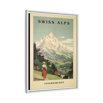 Swiss Alps Vintage Travel Poster | Fine Art Print