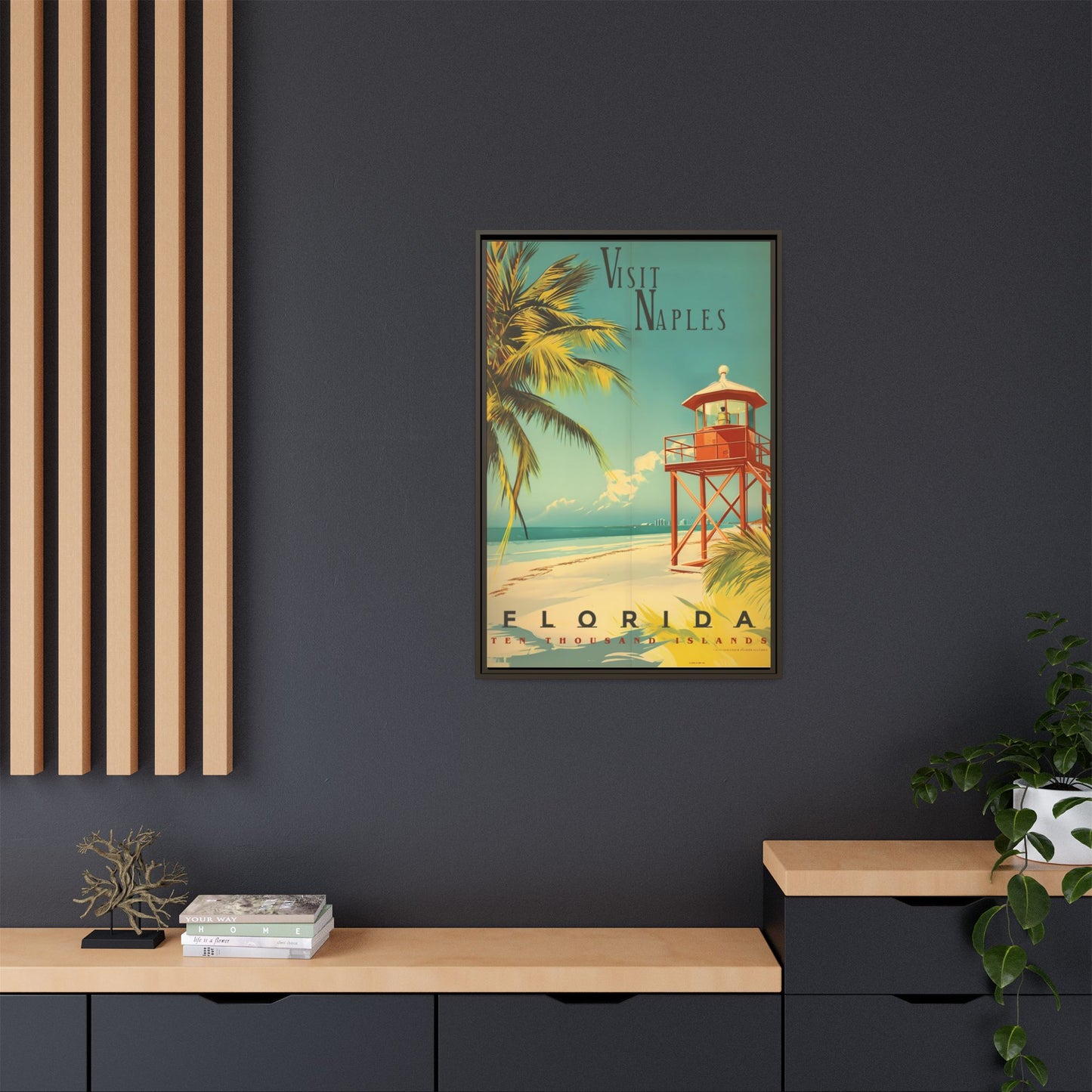 Naples Florida Vintage Beach Poster | Museum-Quality Fine Art Print