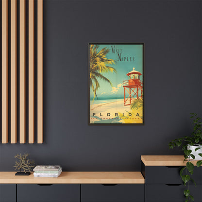 Naples Florida Vintage Beach Poster | Museum-Quality Fine Art Print