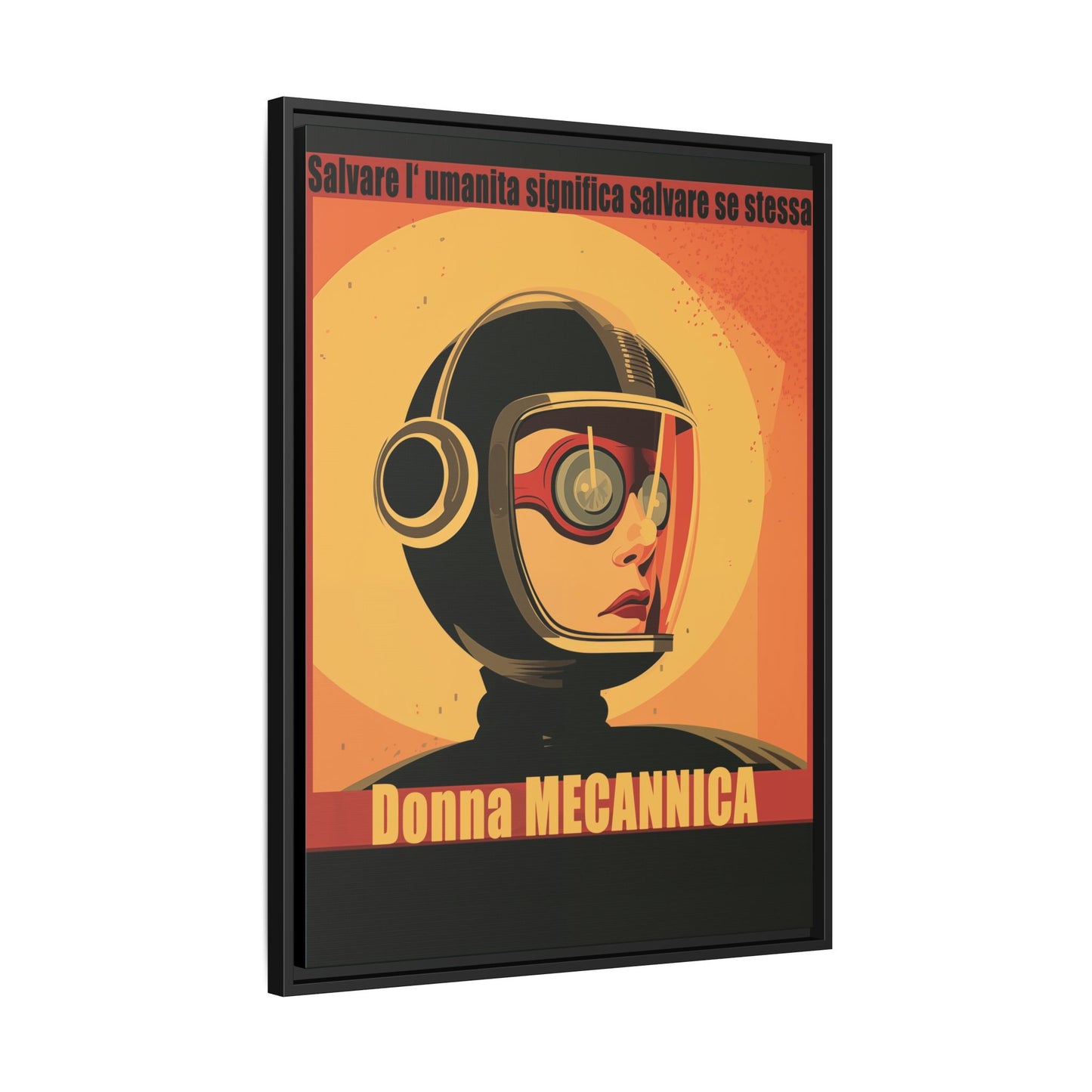 Donna Meccanica Retro Sci-Fi Vintage Poster | Museum-Quality Fine Art Print