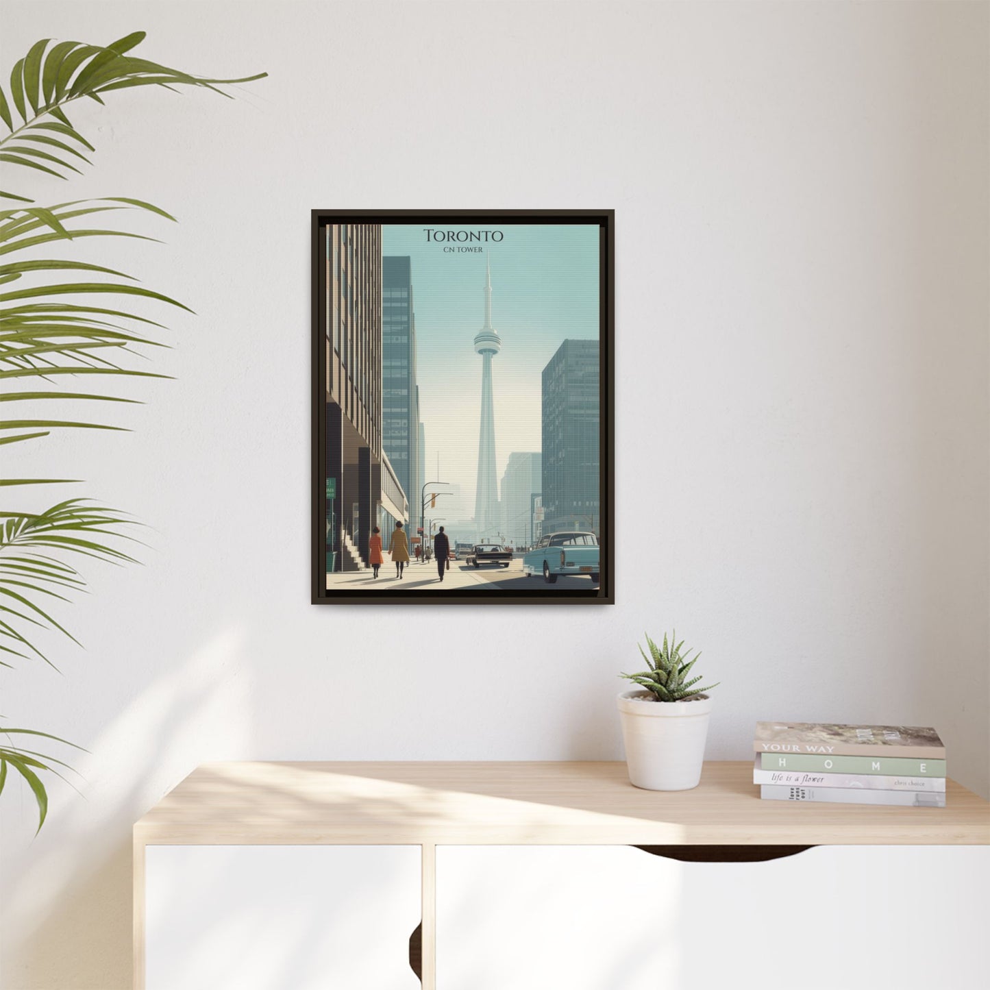 Toronto CN Tower Vintage Travel Poster | Museum-Quality Fine Art Print