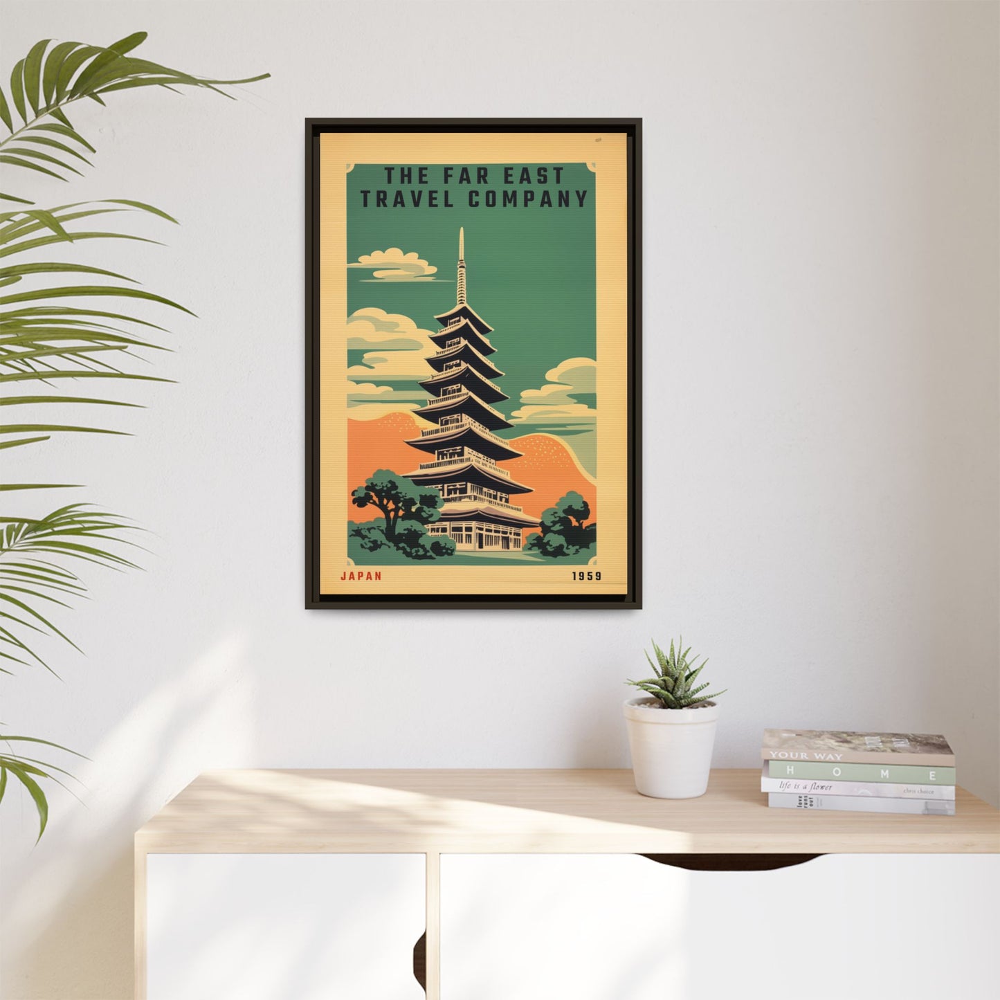 Japan Pagoda Vintage Poster | Museum-Quality Fine Art Print
