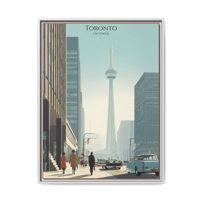 Toronto CN Tower Vintage Travel Poster | Museum-Quality Fine Art Print
