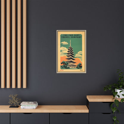 Japan Pagoda Vintage Poster | Museum-Quality Fine Art Print