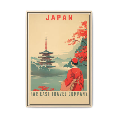 Japan Far East Travel Company Vintage Poster | Museum-Quality Fine Art Print