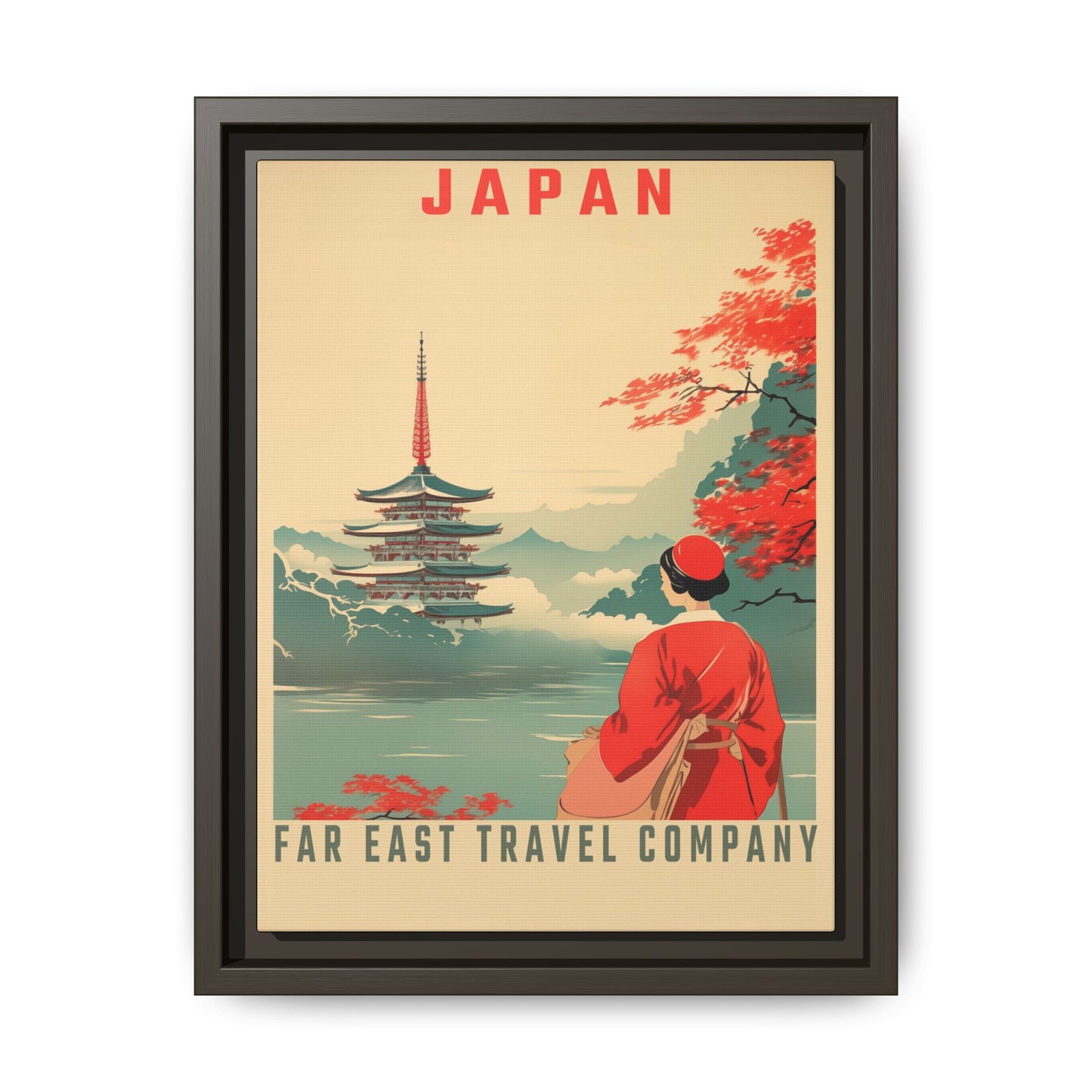 Japan Far East Travel Company Vintage Poster | Museum-Quality Fine Art Print