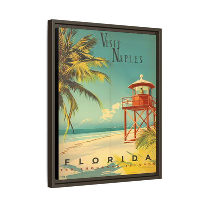 Naples Florida Vintage Beach Poster | Museum-Quality Fine Art Print