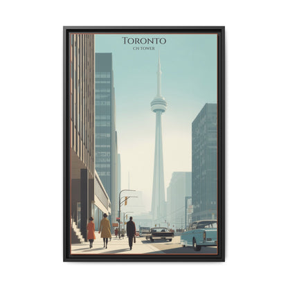 Toronto CN Tower Vintage Travel Poster | Museum-Quality Fine Art Print