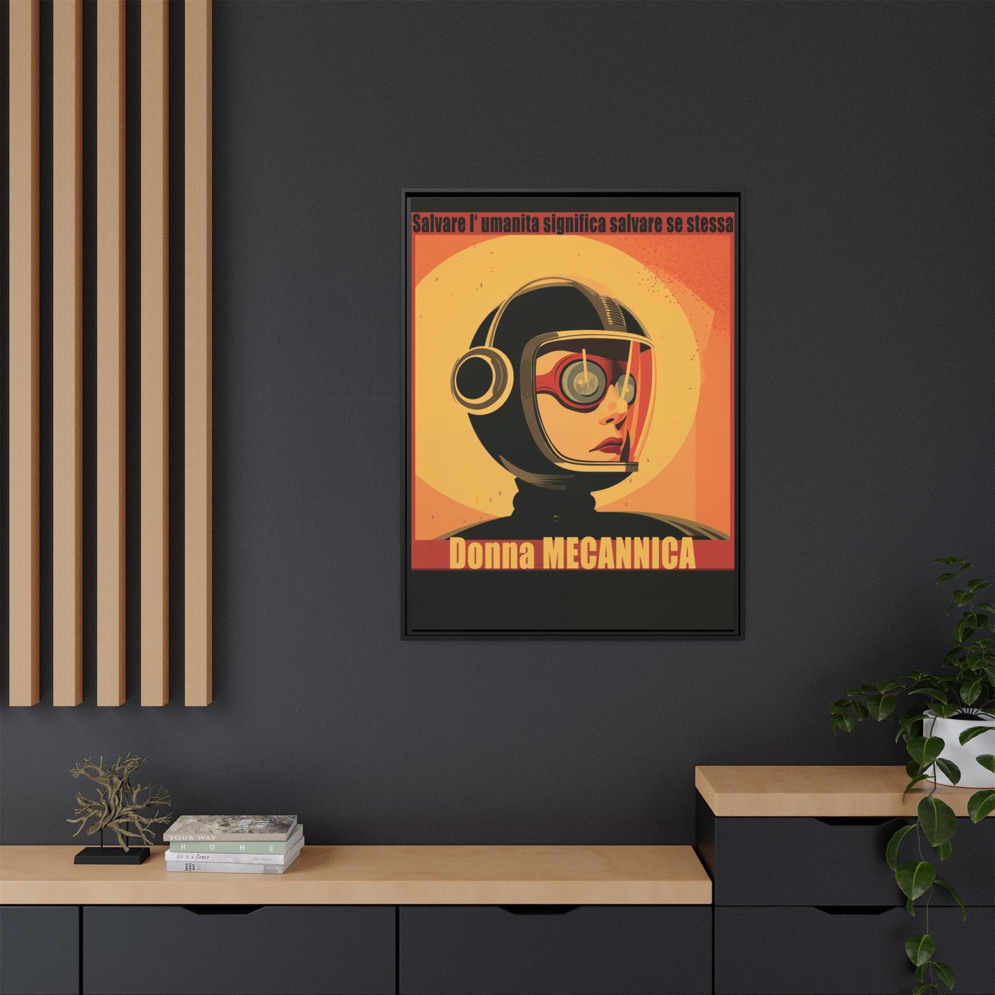 Donna Meccanica Retro Sci-Fi Vintage Poster | Museum-Quality Fine Art Print
