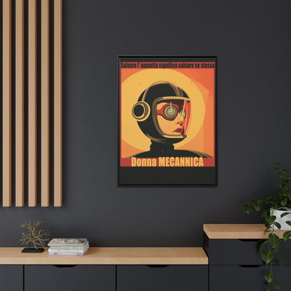 Donna Meccanica Retro Sci-Fi Vintage Poster | Museum-Quality Fine Art Print