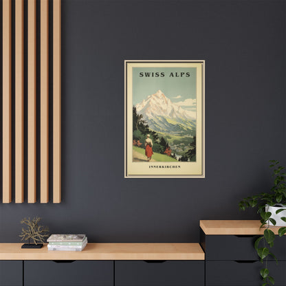 Swiss Alps Vintage Travel Poster | Fine Art Print