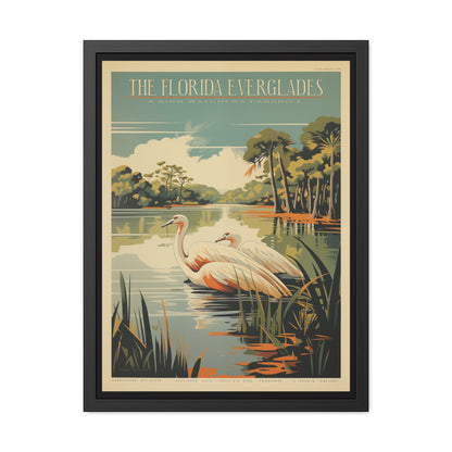 "The Florida Everglades - Bird Watcher’s Paradise Framed Poster"