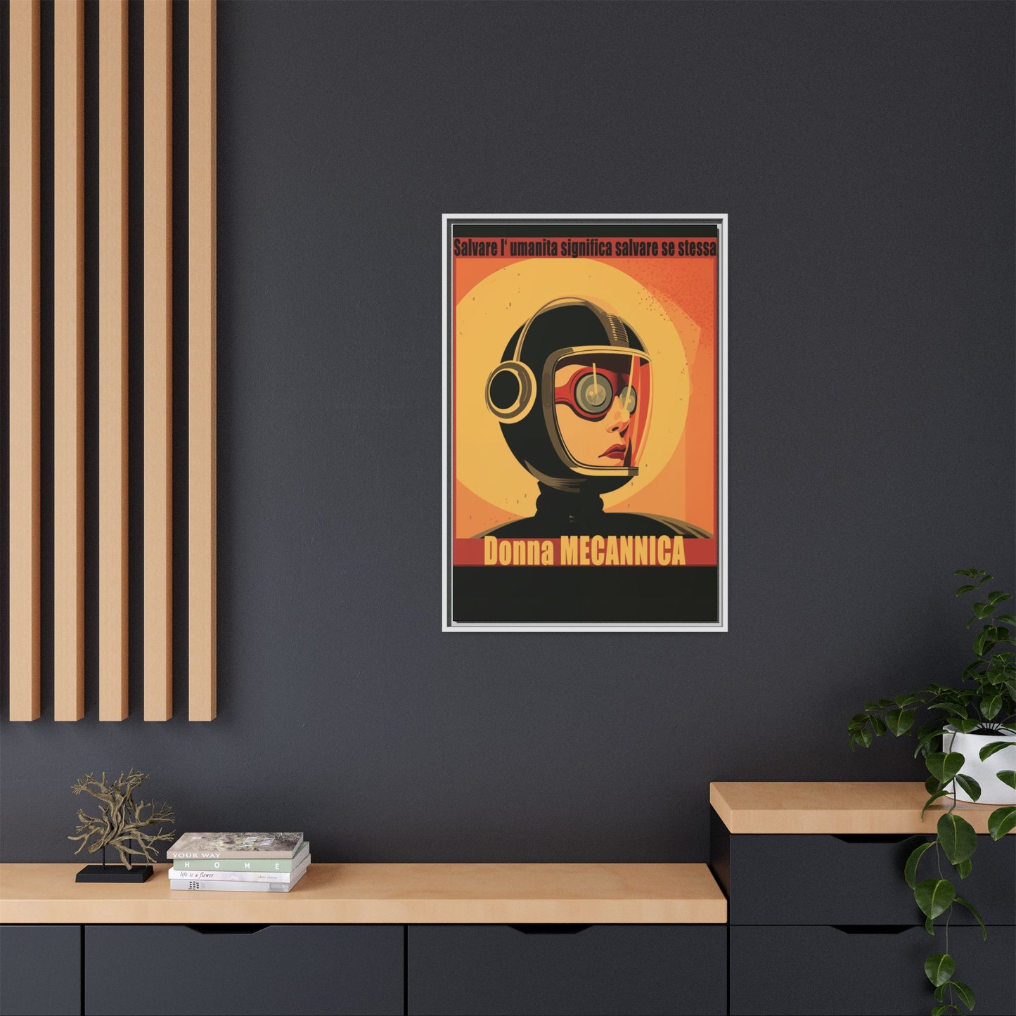 Donna Meccanica Retro Sci-Fi Vintage Poster | Museum-Quality Fine Art Print