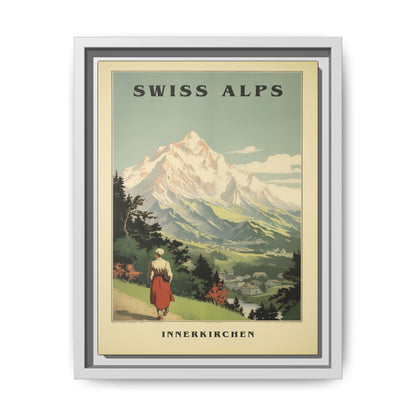 Swiss Alps Vintage Travel Poster | Fine Art Print