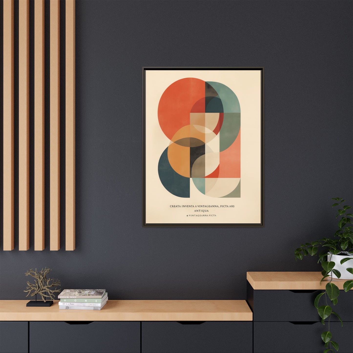 Abstract Geometric Art Print Vintage Poster | Museum-Quality Fine Art Print
