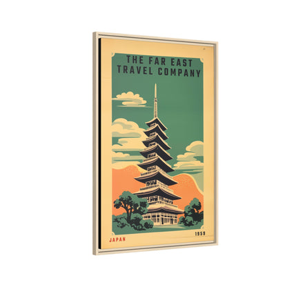 Japan Pagoda Vintage Poster | Museum-Quality Fine Art Print