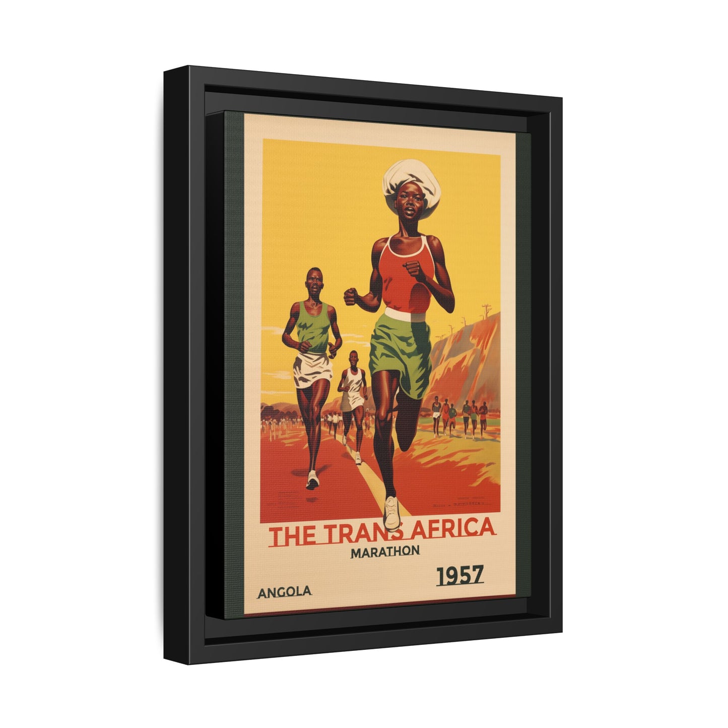 Trans-Africa Marathon 1957 Vintage Poster | Fine Art Print
