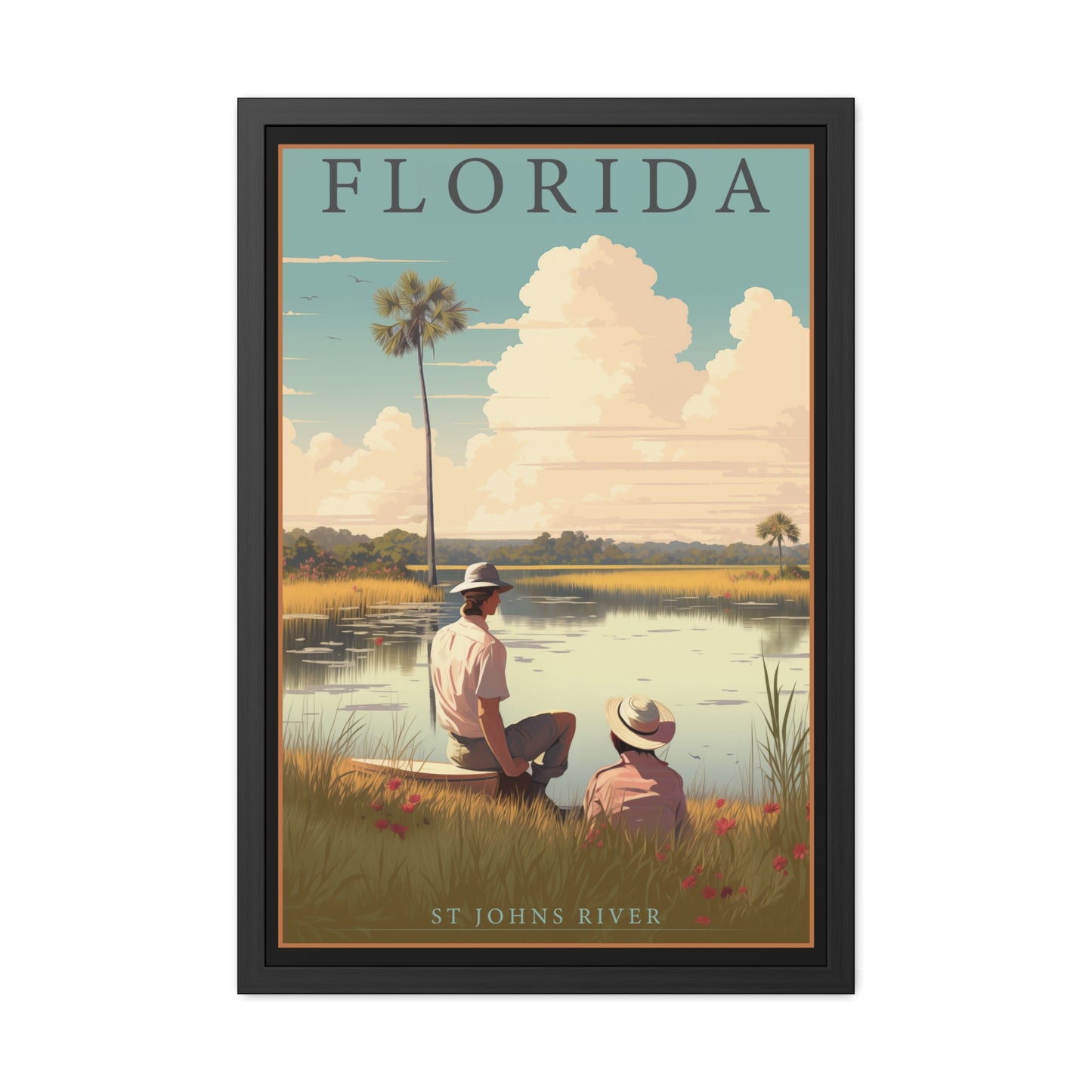 Vintage St. Johns River Wall Art – Timeless Florida Serenity