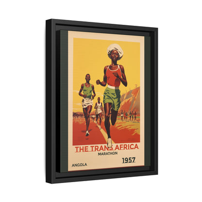 Trans-Africa Marathon 1957 Vintage Poster | Fine Art Print