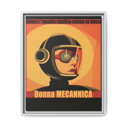 Donna Meccanica Retro Sci-Fi Vintage Poster | Museum-Quality Fine Art Print