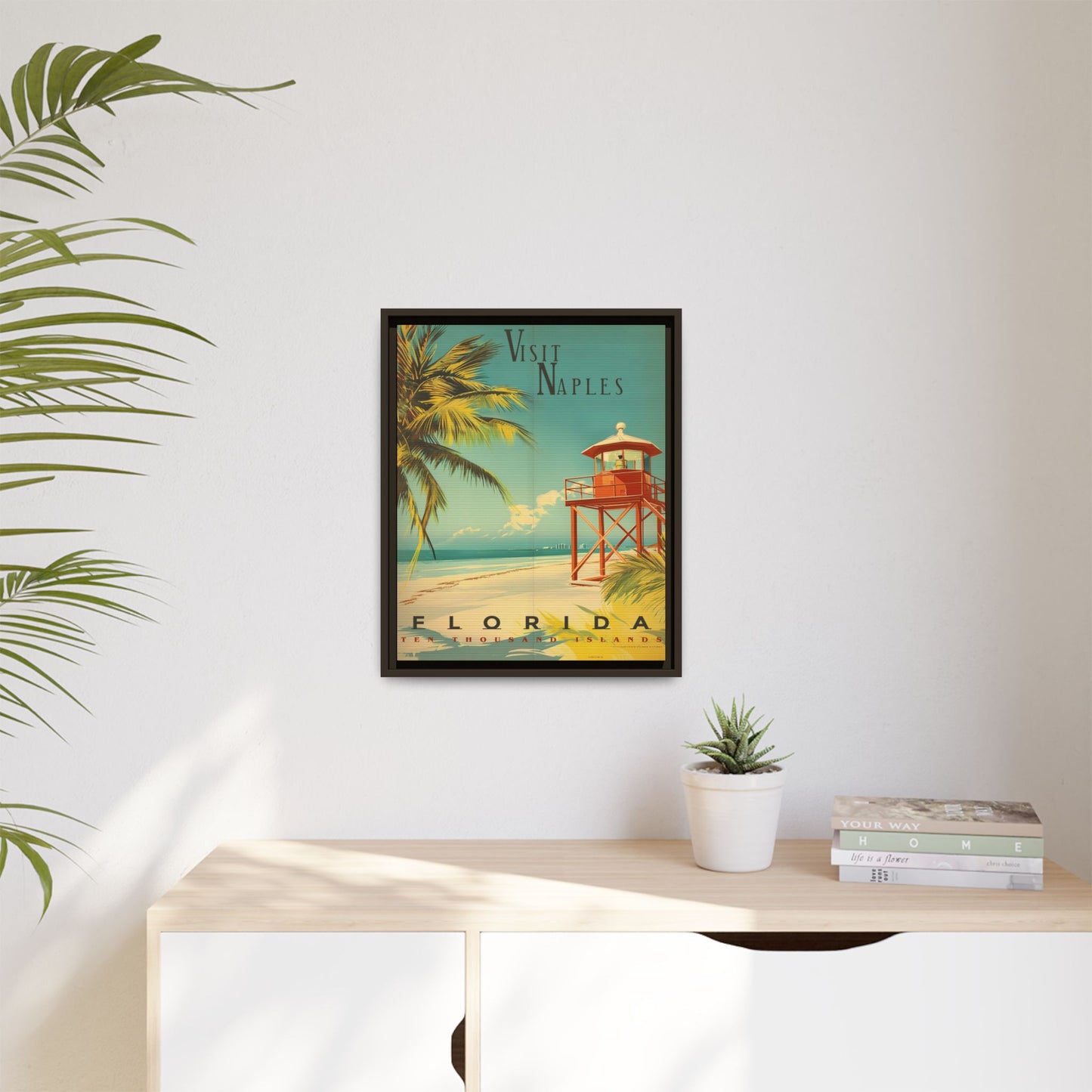Naples Florida Vintage Beach Poster | Museum-Quality Fine Art Print