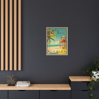 Naples Florida Vintage Beach Poster | Museum-Quality Fine Art Print