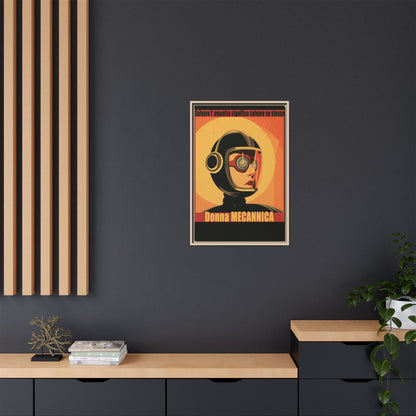 Donna Meccanica Retro Sci-Fi Vintage Poster | Museum-Quality Fine Art Print