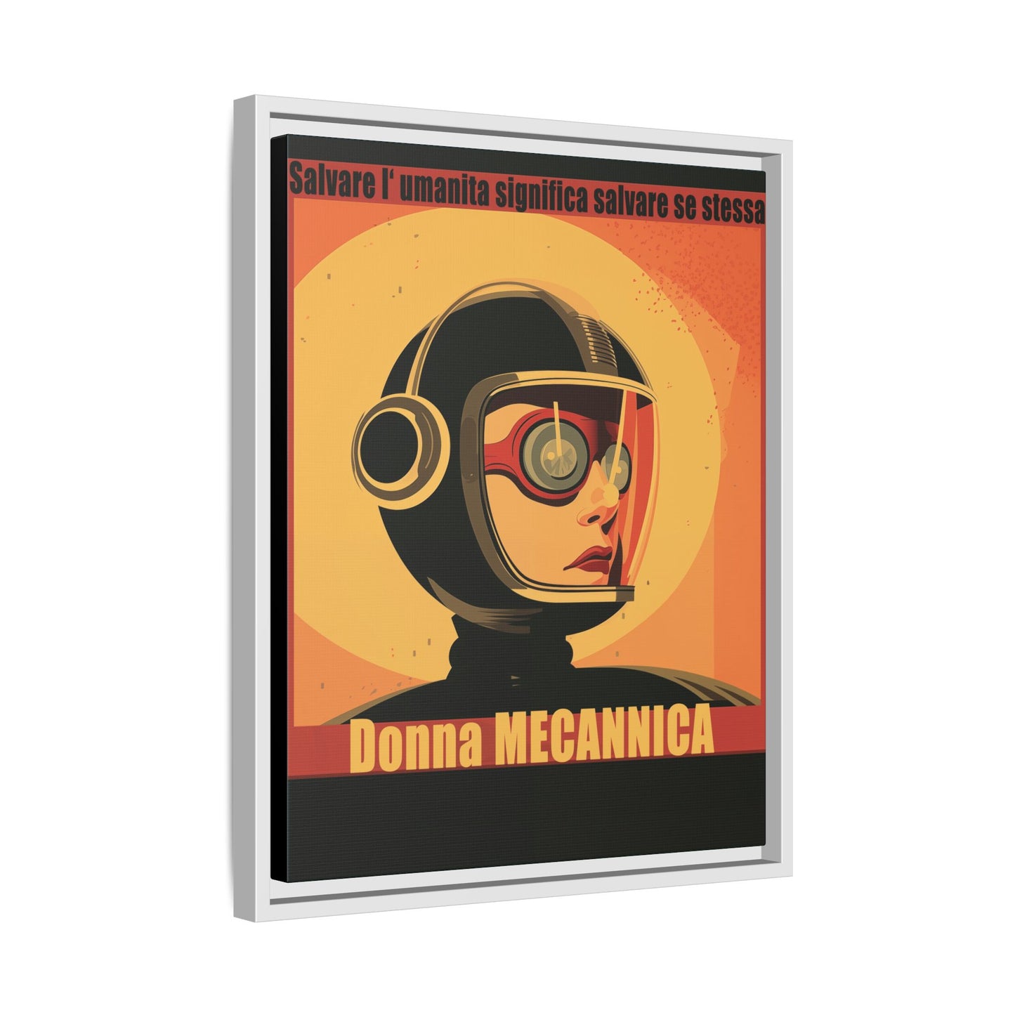 Donna Meccanica Retro Sci-Fi Vintage Poster | Museum-Quality Fine Art Print