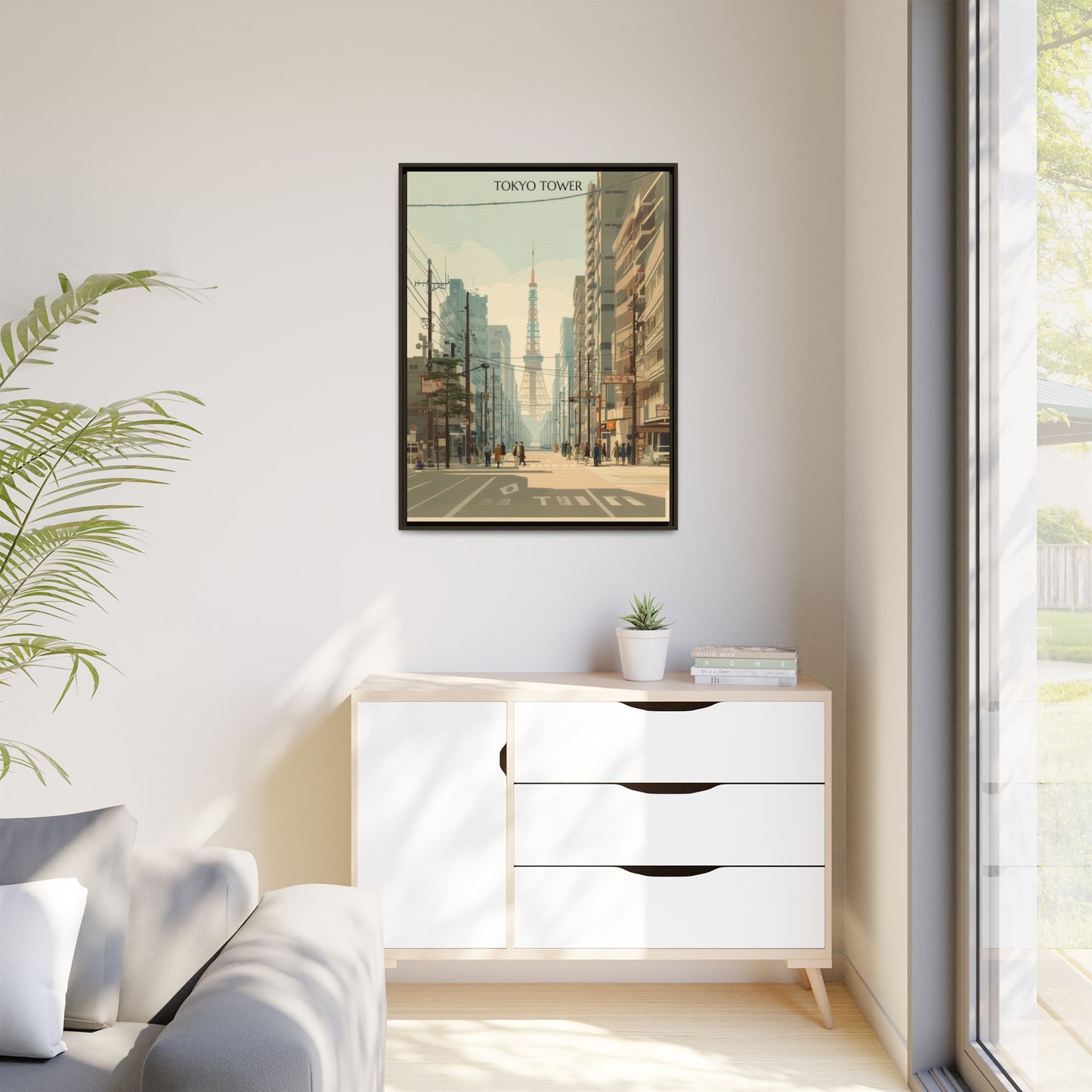 Tokyo Tower Vintage Travel Poster | Museum-Quality Fine Art Print