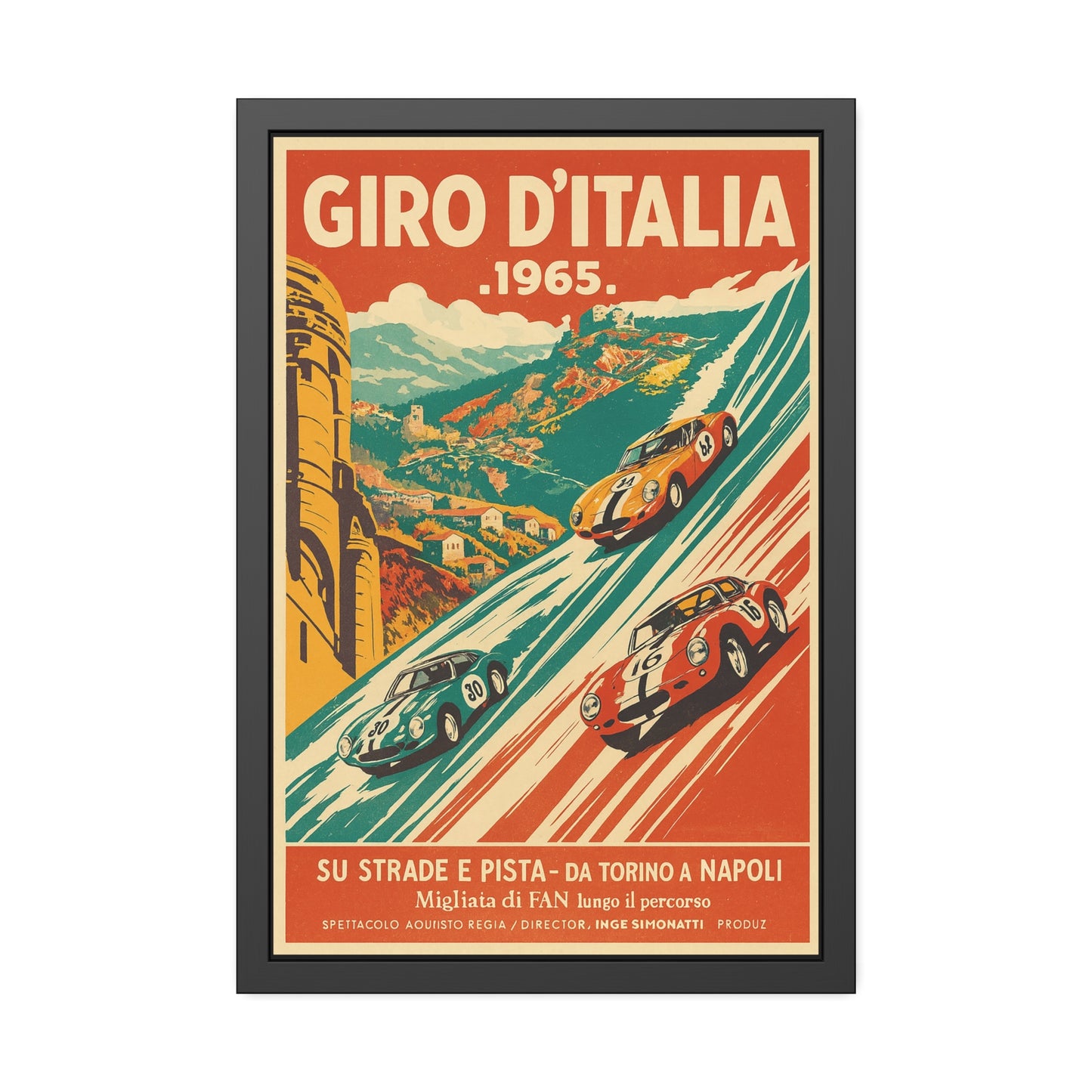 Vintage Velocity Framed Poster | Museum-Quality Fine Art Print