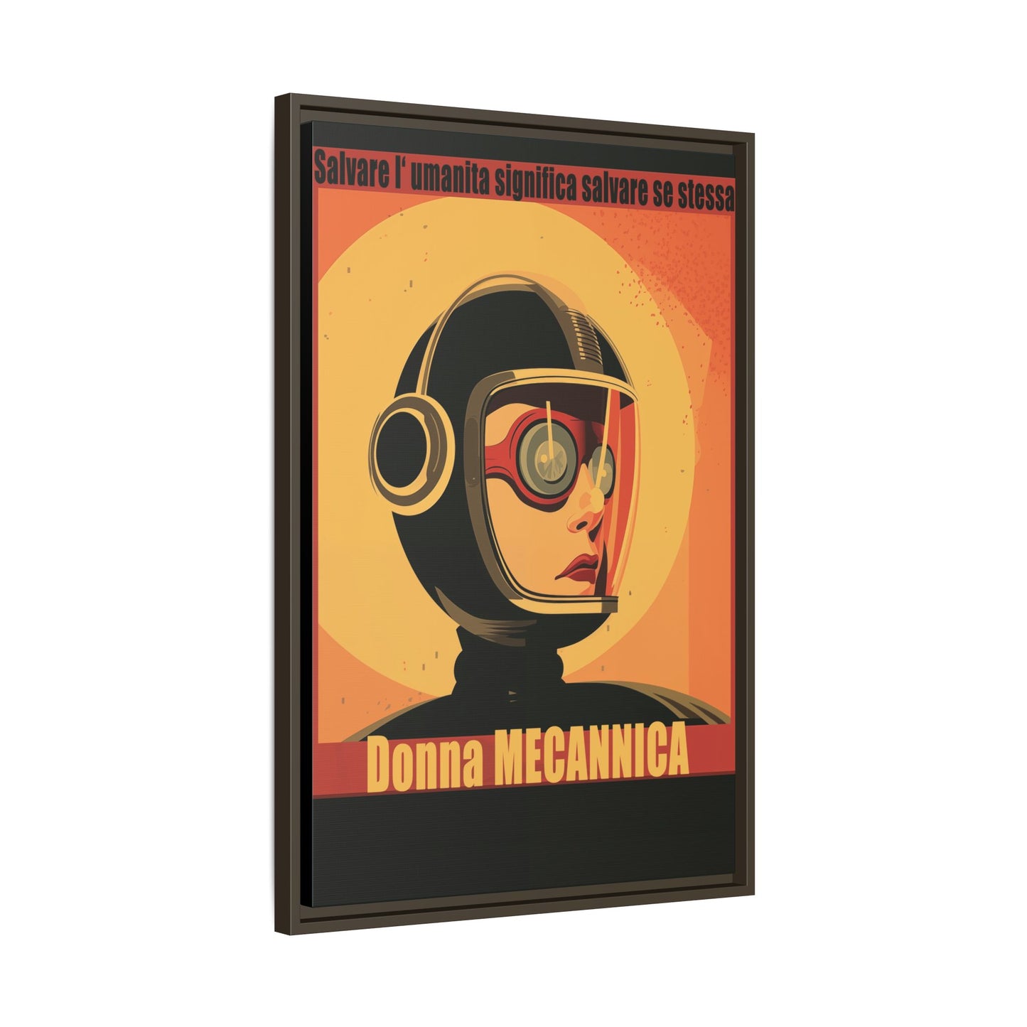 Donna Meccanica Retro Sci-Fi Vintage Poster | Museum-Quality Fine Art Print