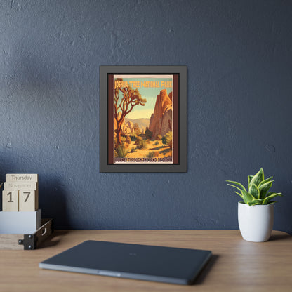 Framed Poster — Joshua Tree National Park Vintage Travel Print