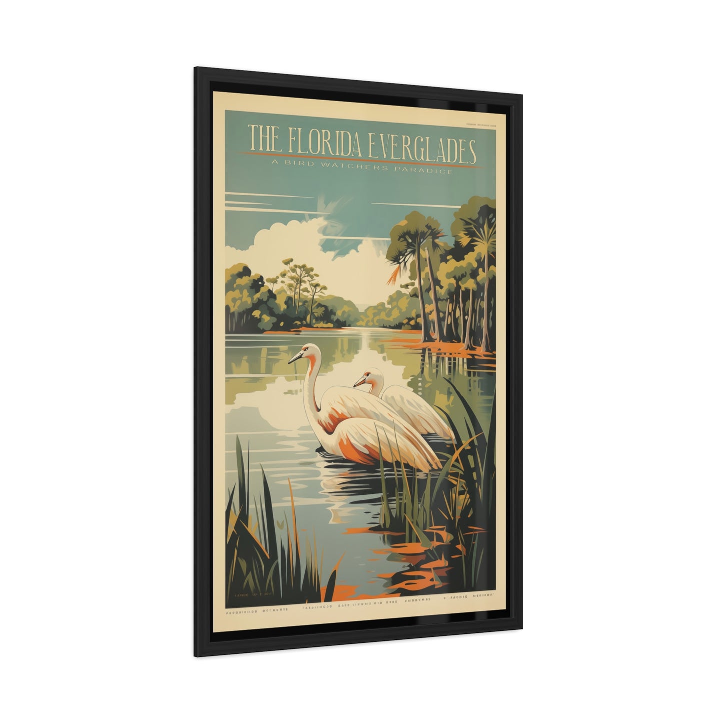 "The Florida Everglades - Bird Watcher’s Paradise Framed Poster"