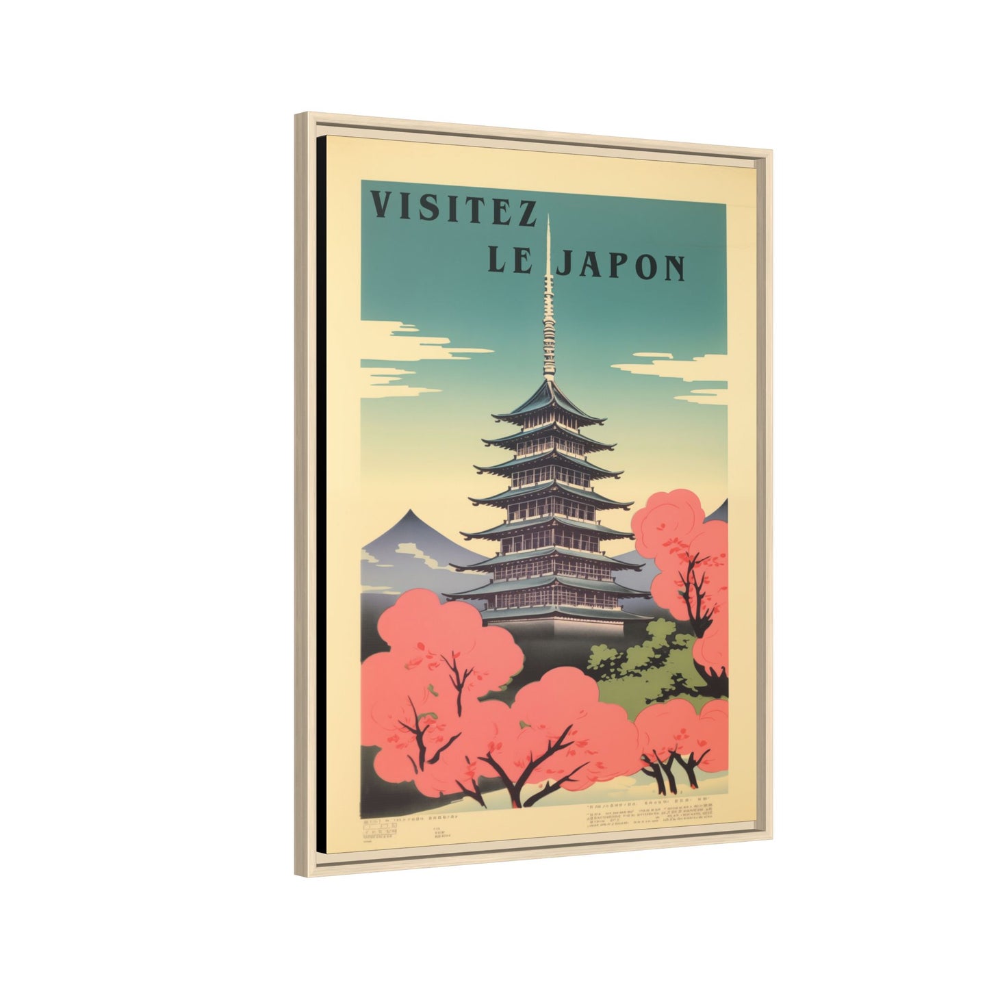 Visitez le Japon Japanese Travel Vintage Poster | Museum-Quality Fine Art Print